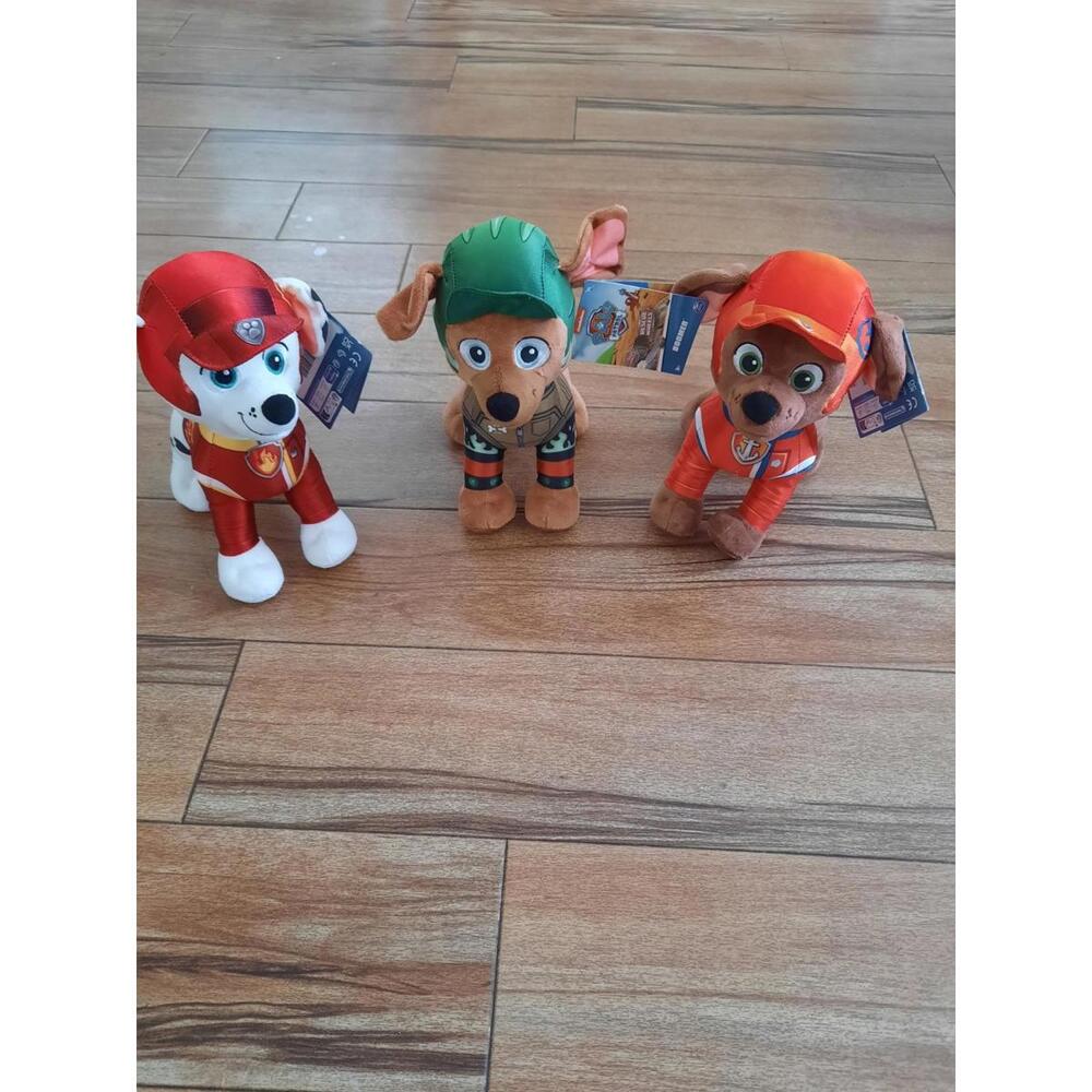Paw Patrol Plush Stuffed Lot Zuma, Marshall & Boomer 8" Plush Set
